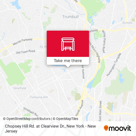 Mapa de Chopsey Hill Rd. at Clearview Dr.