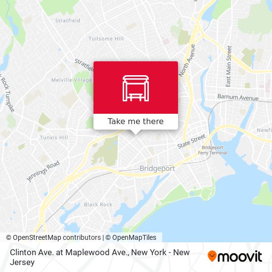 Clinton Ave. at Maplewood Ave. map