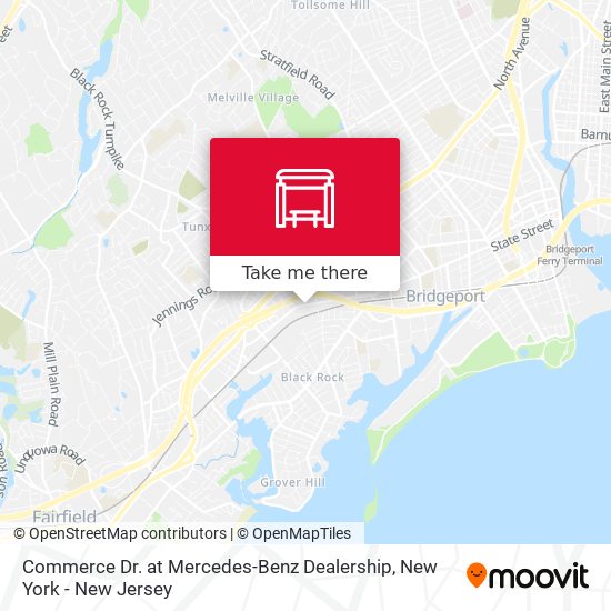 Commerce Dr. at Mercedes-Benz Dealership map