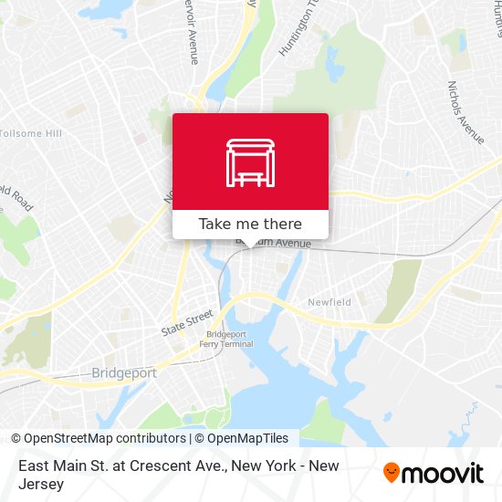 East Main St. at Crescent Ave. map