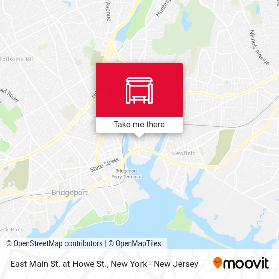 East Main St. at Howe St. map