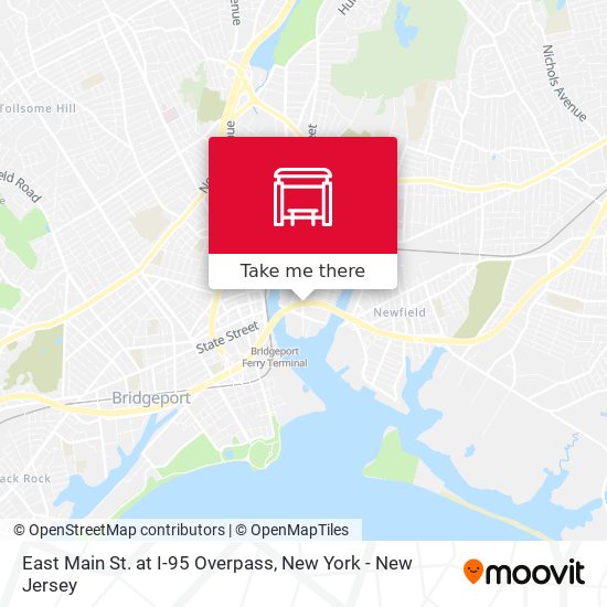 East Main St. at I-95 Overpass map