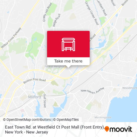 East Town Rd. at Westfield Ct Post Mall (Front Entry) map