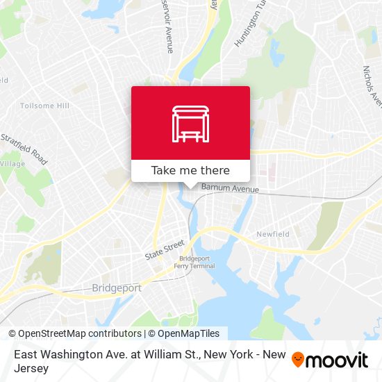 East Washington Ave. at William St. map