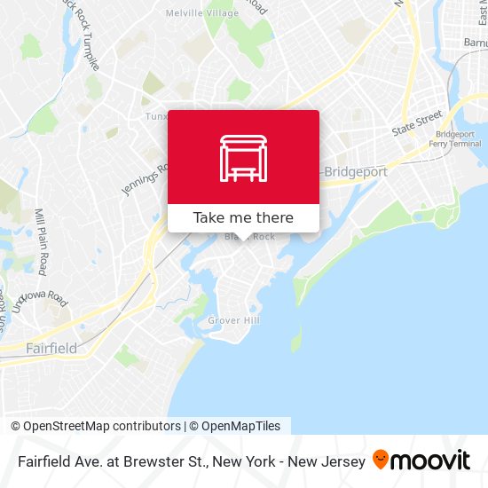 Mapa de Fairfield Ave. at Brewster St.