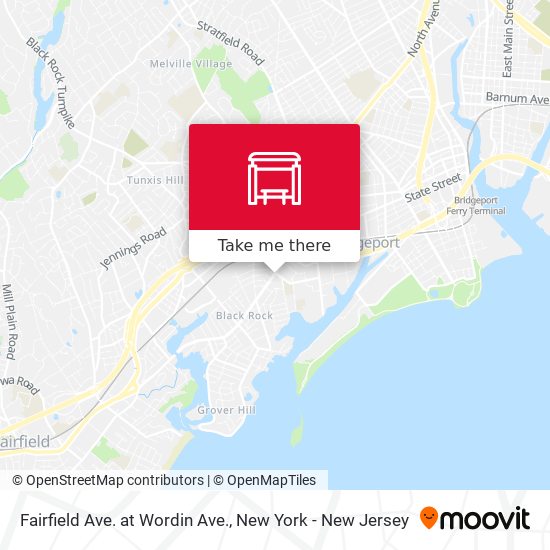 Fairfield Ave. at Wordin Ave. map