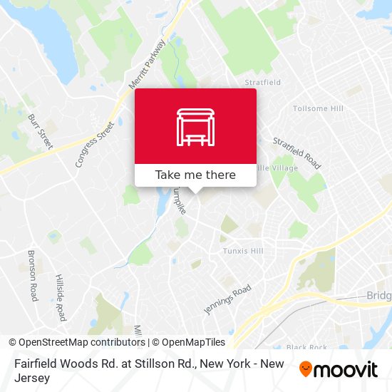 Fairfield Woods Rd. at Stillson Rd. map