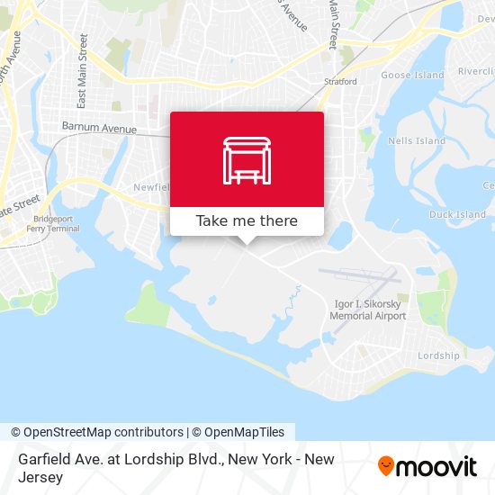 Mapa de Garfield Ave. at Lordship Blvd.