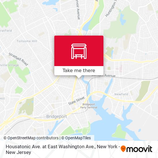 Housatonic Ave. at East Washington Ave. map