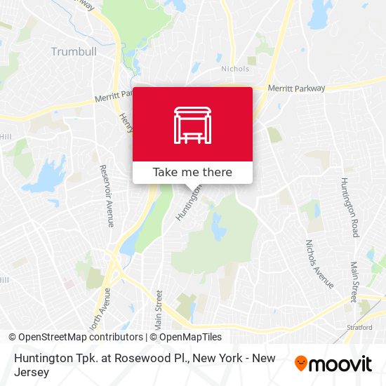 Huntington Tpk. at Rosewood Pl. map
