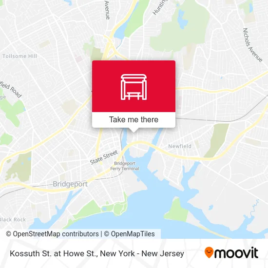 Kossuth St. at Howe St. map