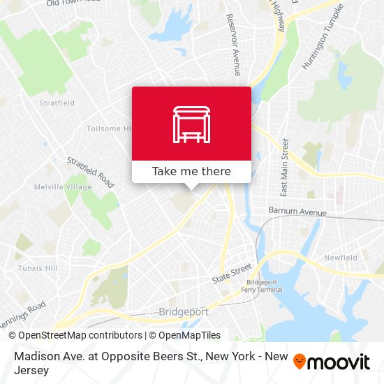 Madison Ave. at Opposite Beers St. map