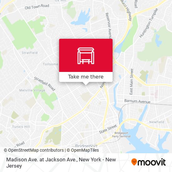 Madison Ave. at Jackson Ave. map