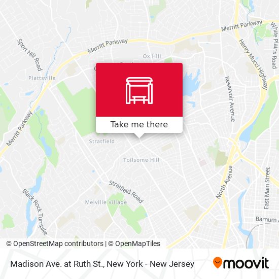 Madison Ave. at Ruth St. map