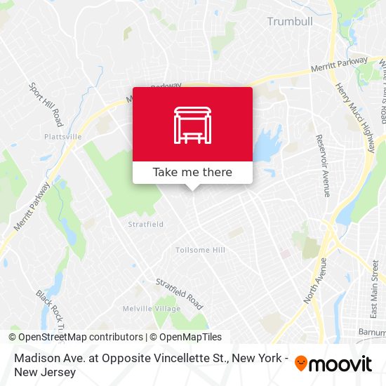 Madison Ave. at Opposite Vincellette St. map