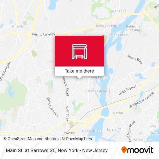 Main St. at Barrows St. map