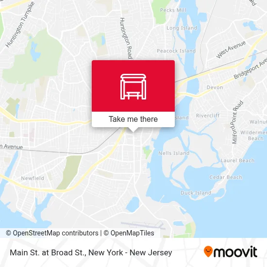 Main St. at Broad St. map