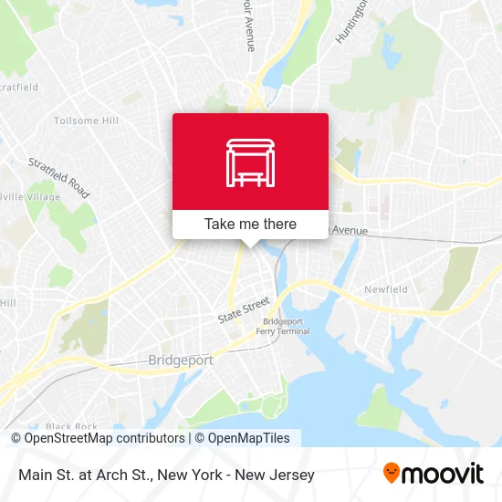 Main St. at Arch St. map