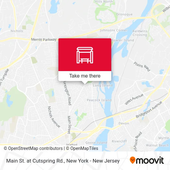 Main St. at Cutspring Rd. map