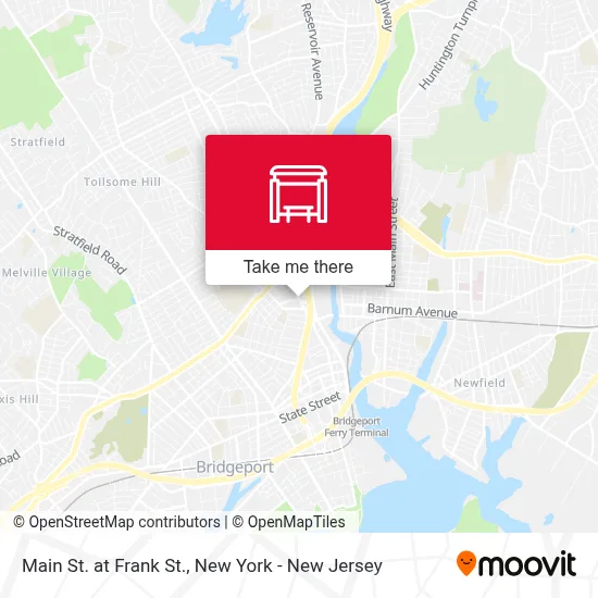 Main St. at Frank St. map