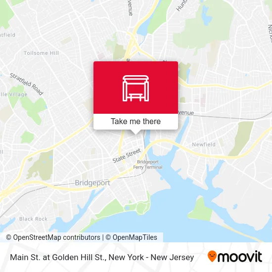 Main St. at Golden Hill St. map