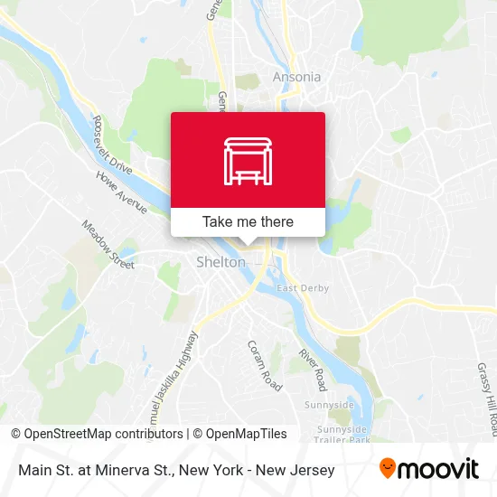 Main St. at Minerva St. map