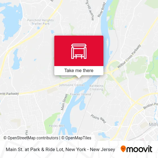Main St. at Park & Ride Lot map