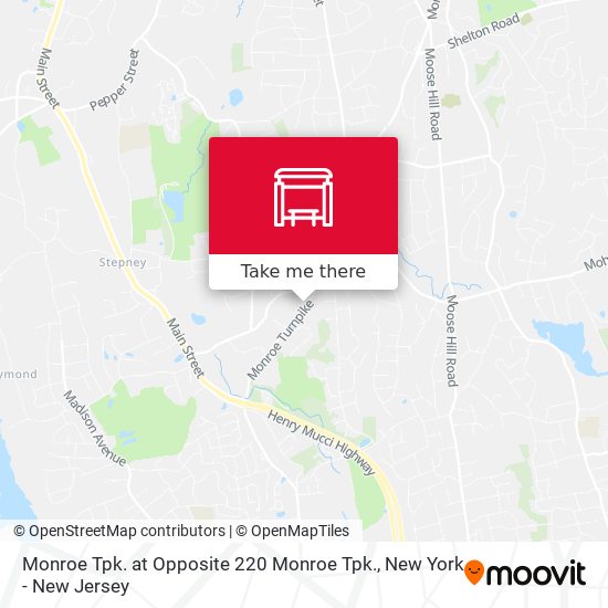 Monroe Tpk. at Opposite 220 Monroe Tpk. map