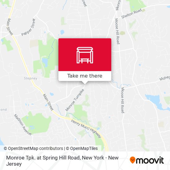 Monroe Tpk. at Spring Hill Road map