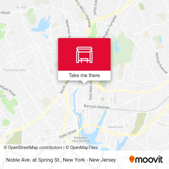 Noble Ave. at Spring St. map