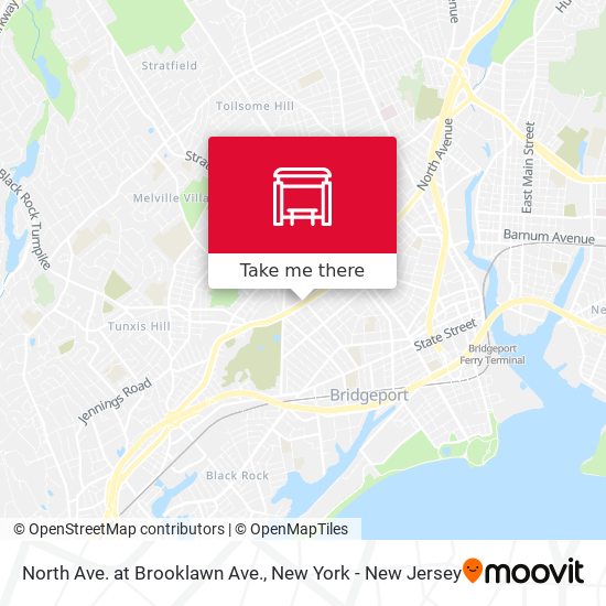 North Ave. at Brooklawn Ave. map