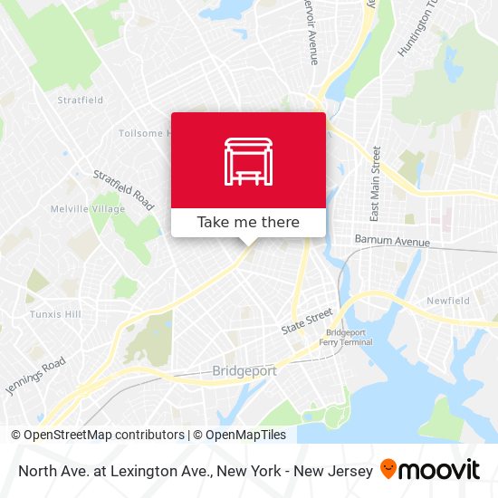 North Ave. at Lexington Ave. map