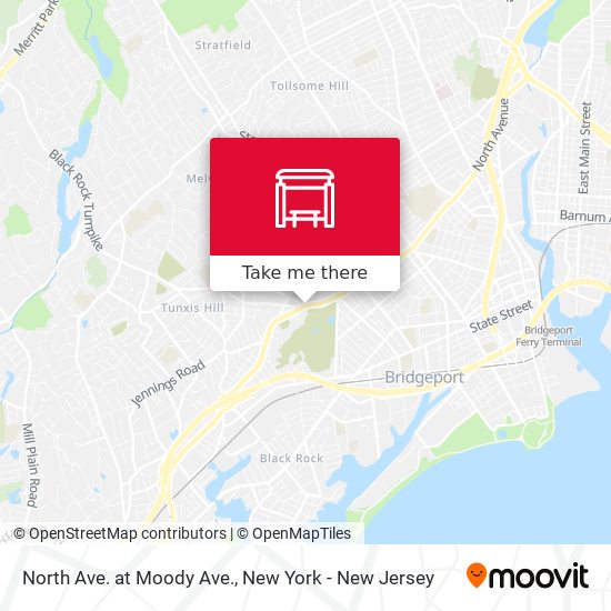 Mapa de North Ave. at Moody Ave.