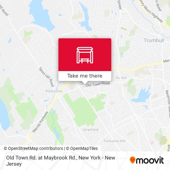 Old Town Rd. at Maybrook Rd. map