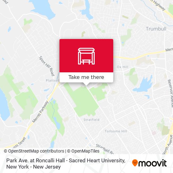 Mapa de Park Ave. at Roncalli Hall - Sacred Heart University