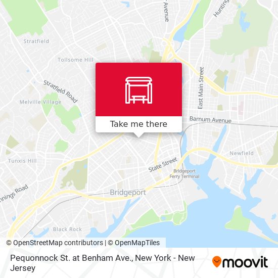 Mapa de Pequonnock St. at Benham Ave.