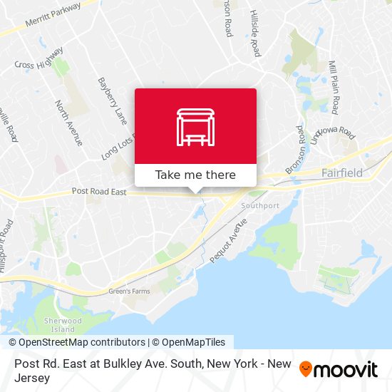 Post Rd. East at Bulkley Ave. South map