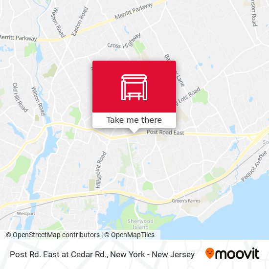 Mapa de Post Rd. East at Cedar Rd.