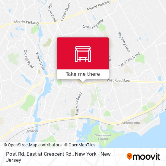 Post Rd. East at Crescent Rd. map