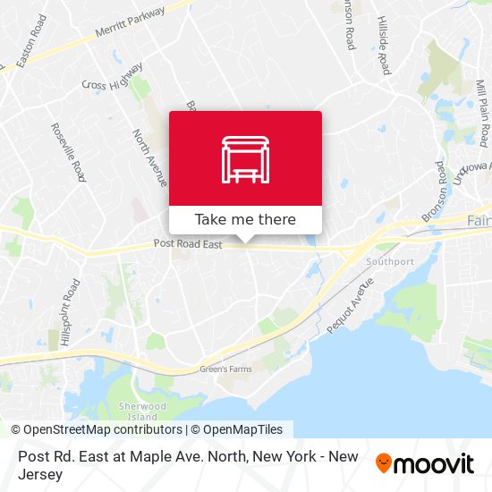 Post Rd. East at Maple Ave. North map