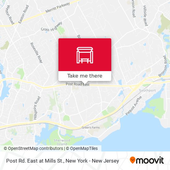 Mapa de Post Rd. East at Mills St.