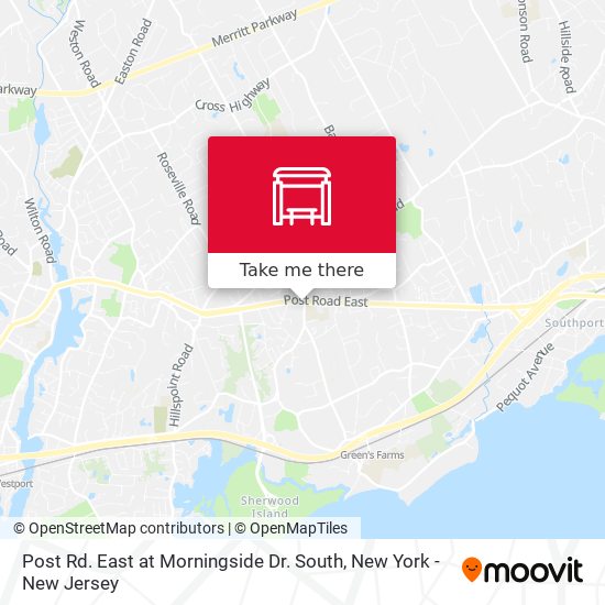 Post Rd. East at Morningside Dr. South map