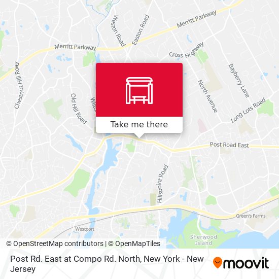 Mapa de Post Rd. East at Compo Rd. North