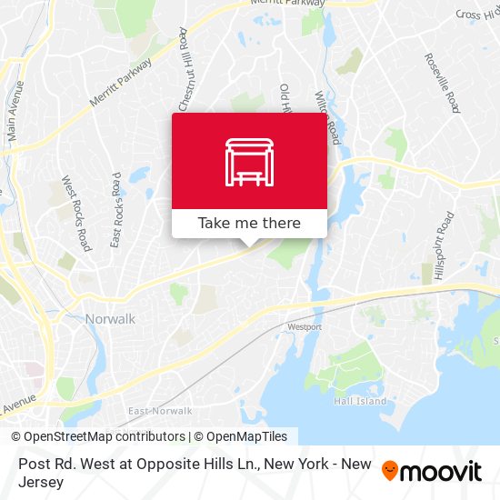 Post Rd. West at Opposite Hills Ln. map