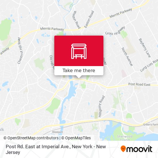 Post Rd. East at Imperial Ave. map