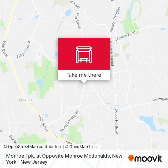 Monroe Tpk. at Opposite Monroe Mcdonalds map