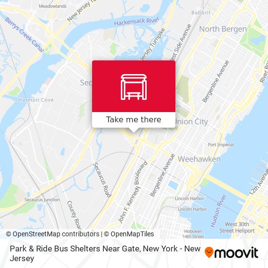 Park & Ride Bus Shelters Near Gate map
