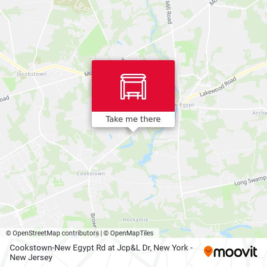 Cookstown-New Egypt Rd at Jcp&L Dr map