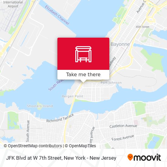 Mapa de JFK Blvd at W 7th Street