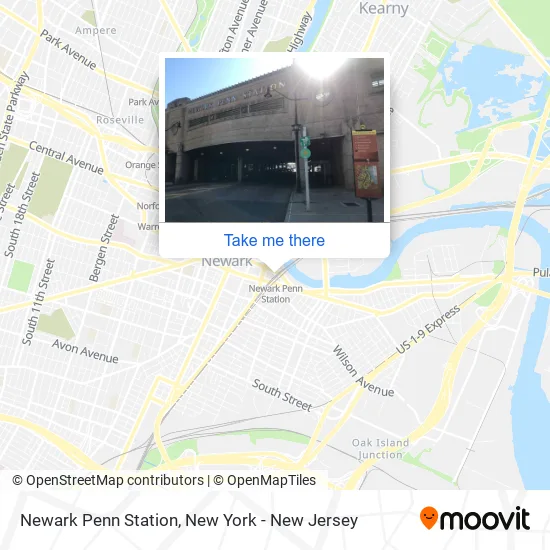 Newark Penn Station map